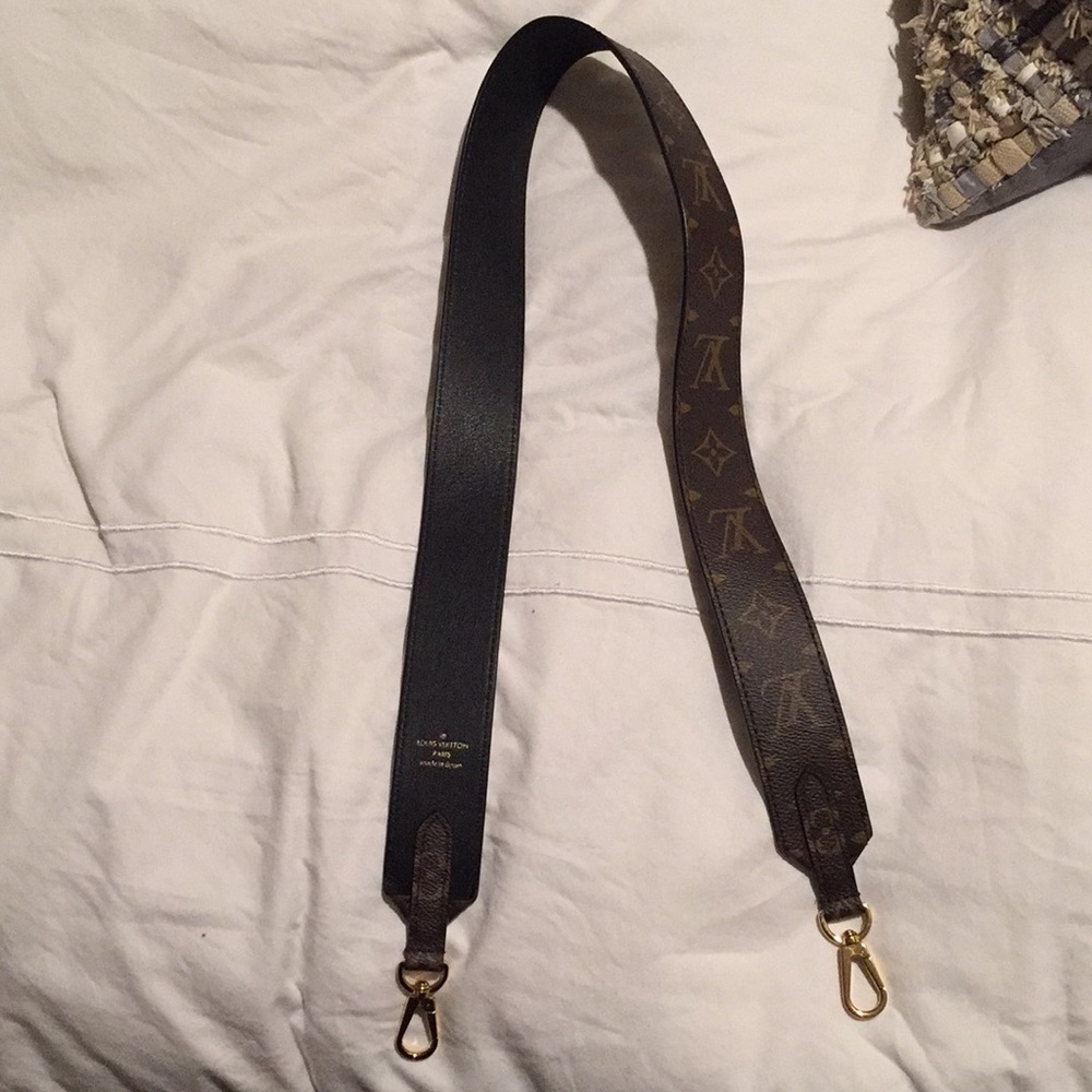 Louis Vuitton monogram guitar bag strap